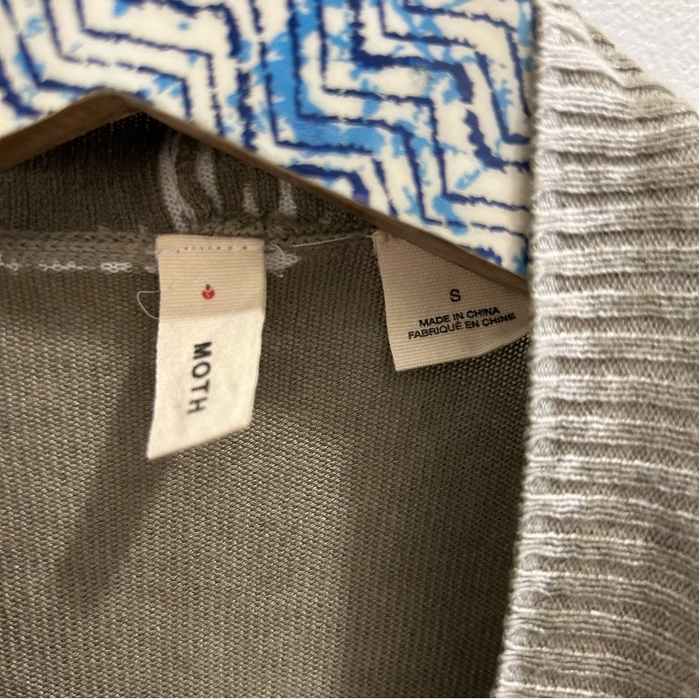 Anthropologie Moth Waterfall Cardigan Small Green tie dye sweater - Picture 7 of 10